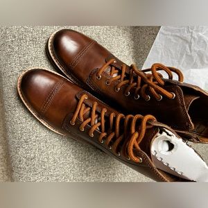 Clarks brown leather boots